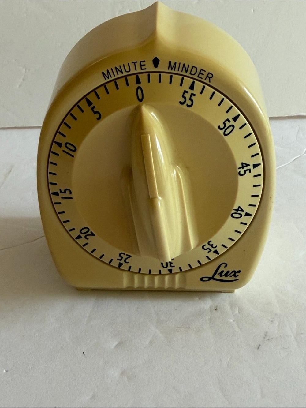 Lux Minute Minder Mechanical Timer Analog Vintage CP2428 Atomic Rocket Knob